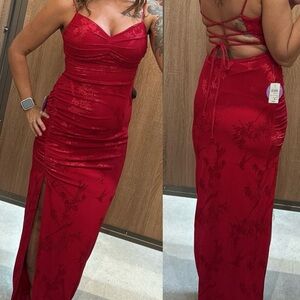 Windsor Red Backless Dress